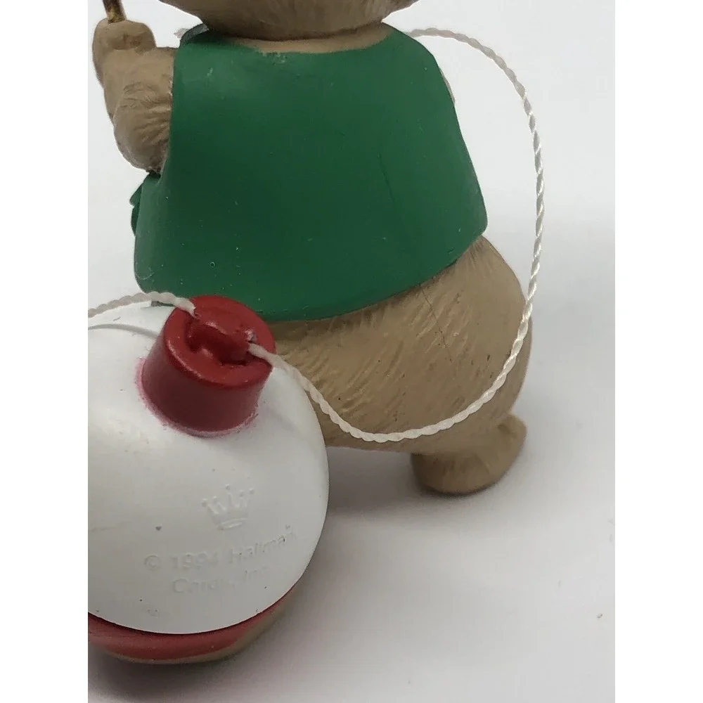 Hallmark Keepsake 1994 Christmas Ornament Merry Fishmas Fishing Mouse Ornament‎